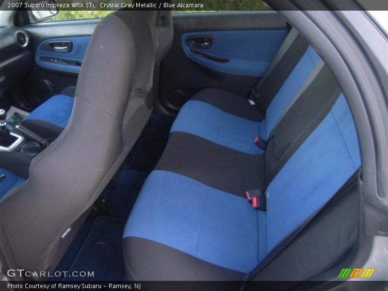 Crystal Gray Metallic / Blue Alcantara 2007 Subaru Impreza WRX STi