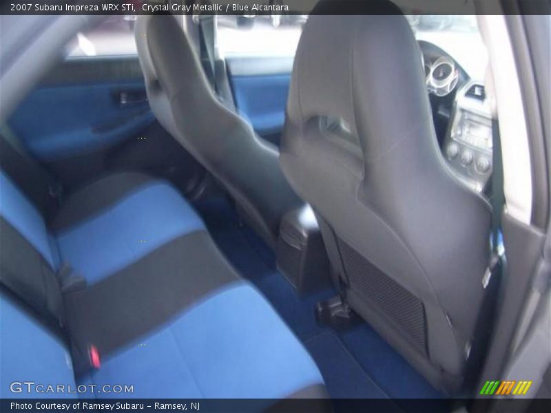 Crystal Gray Metallic / Blue Alcantara 2007 Subaru Impreza WRX STi
