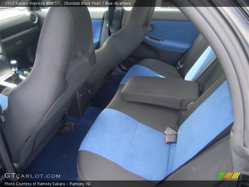 Obsidian Black Pearl / Blue Alcantara 2007 Subaru Impreza WRX STi