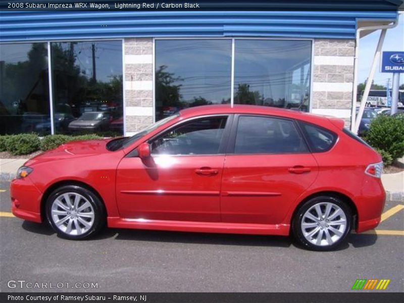Lightning Red / Carbon Black 2008 Subaru Impreza WRX Wagon