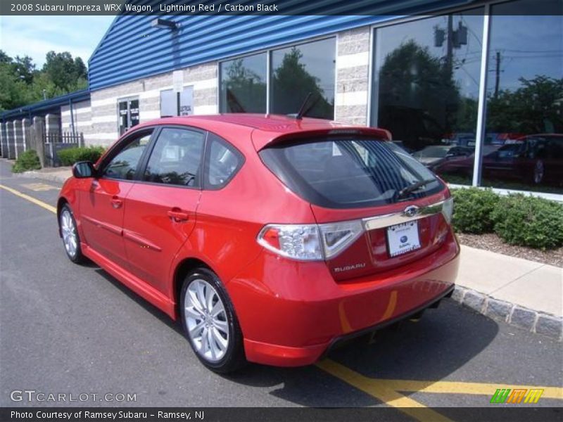 Lightning Red / Carbon Black 2008 Subaru Impreza WRX Wagon