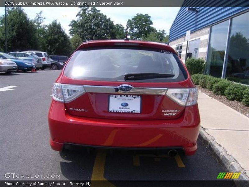 Lightning Red / Carbon Black 2008 Subaru Impreza WRX Wagon