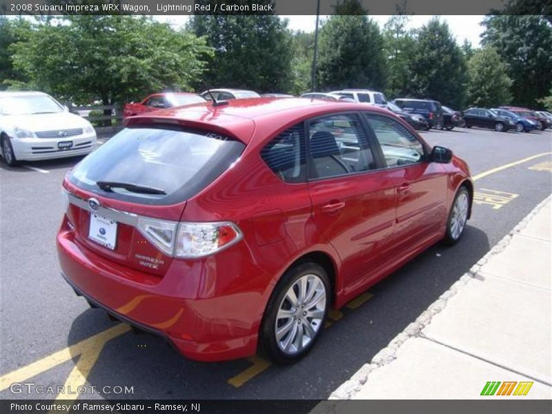 Lightning Red / Carbon Black 2008 Subaru Impreza WRX Wagon