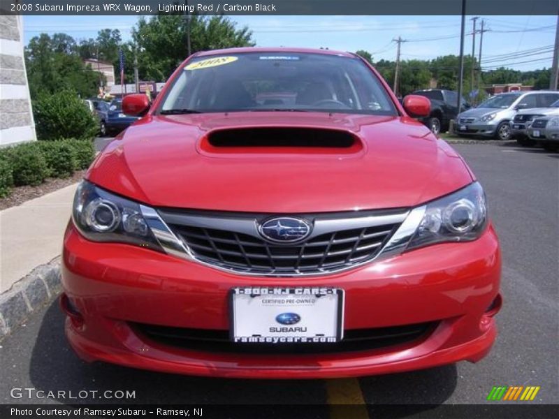 Lightning Red / Carbon Black 2008 Subaru Impreza WRX Wagon