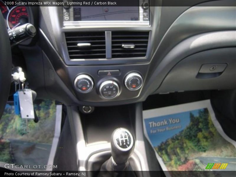 Lightning Red / Carbon Black 2008 Subaru Impreza WRX Wagon