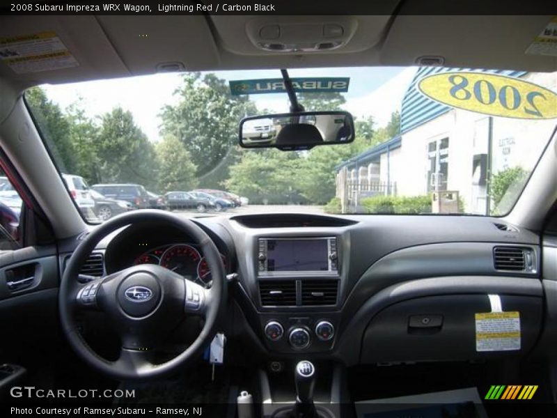 Lightning Red / Carbon Black 2008 Subaru Impreza WRX Wagon