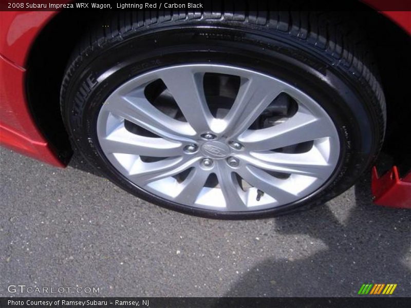 Lightning Red / Carbon Black 2008 Subaru Impreza WRX Wagon