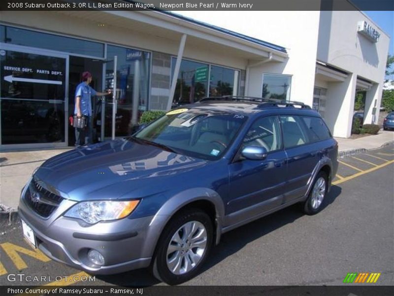 Newport Blue Pearl / Warm Ivory 2008 Subaru Outback 3.0R L.L.Bean Edition Wagon