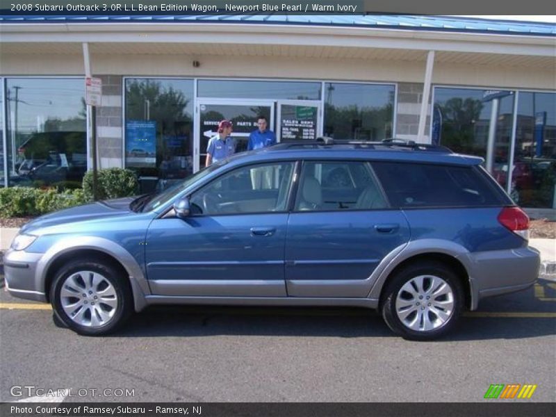 Newport Blue Pearl / Warm Ivory 2008 Subaru Outback 3.0R L.L.Bean Edition Wagon