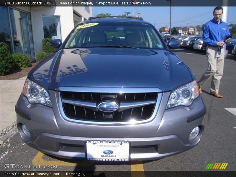 Newport Blue Pearl / Warm Ivory 2008 Subaru Outback 3.0R L.L.Bean Edition Wagon