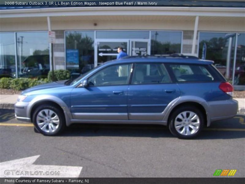 Newport Blue Pearl / Warm Ivory 2008 Subaru Outback 3.0R L.L.Bean Edition Wagon