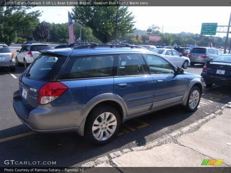 Newport Blue Pearl / Warm Ivory 2008 Subaru Outback 3.0R L.L.Bean Edition Wagon