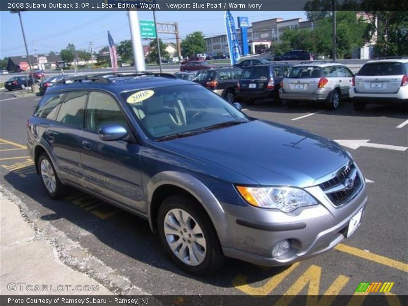 Newport Blue Pearl / Warm Ivory 2008 Subaru Outback 3.0R L.L.Bean Edition Wagon