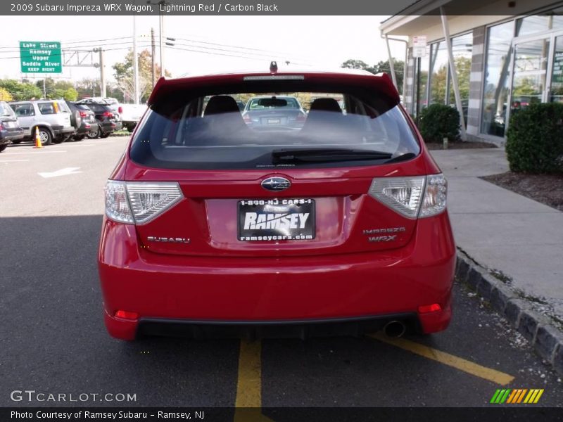 Lightning Red / Carbon Black 2009 Subaru Impreza WRX Wagon