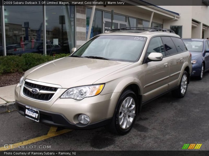 Harvest Gold Metallic / Warm Ivory 2009 Subaru Outback 3.0R Limited Wagon