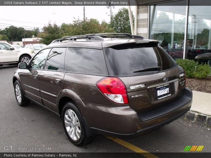 Deep Bronze Metallic / Warm Ivory 2009 Subaru Outback 2.5XT Limited Wagon