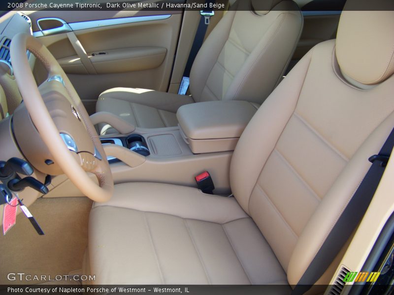 Dark Olive Metallic / Havanna/Sand Beige 2008 Porsche Cayenne Tiptronic