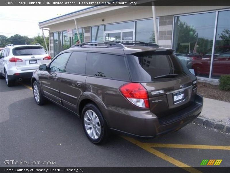 Deep Bronze Metallic / Warm Ivory 2009 Subaru Outback 3.0R Limited Wagon