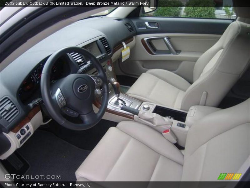 Deep Bronze Metallic / Warm Ivory 2009 Subaru Outback 3.0R Limited Wagon
