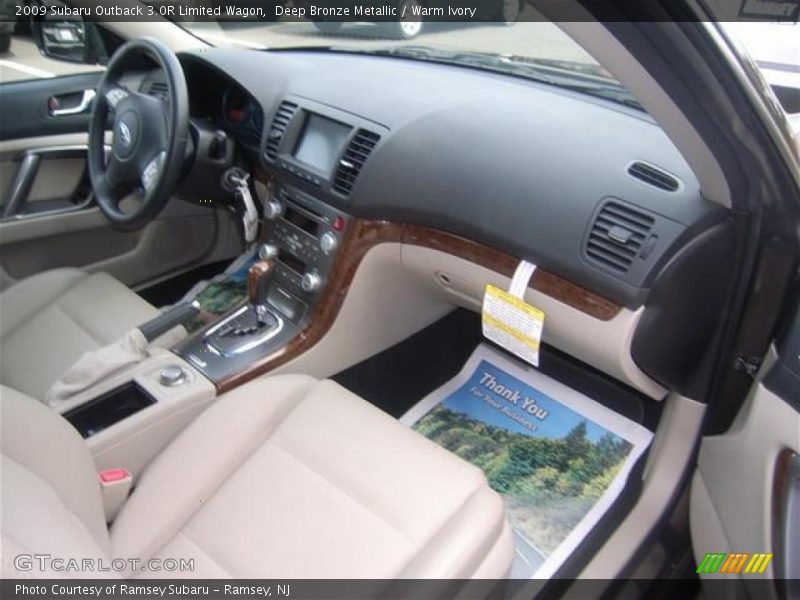 Deep Bronze Metallic / Warm Ivory 2009 Subaru Outback 3.0R Limited Wagon