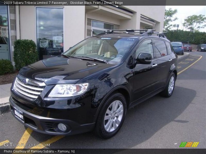 Obsidian Black Pearl / Desert Beige 2009 Subaru Tribeca Limited 7 Passenger