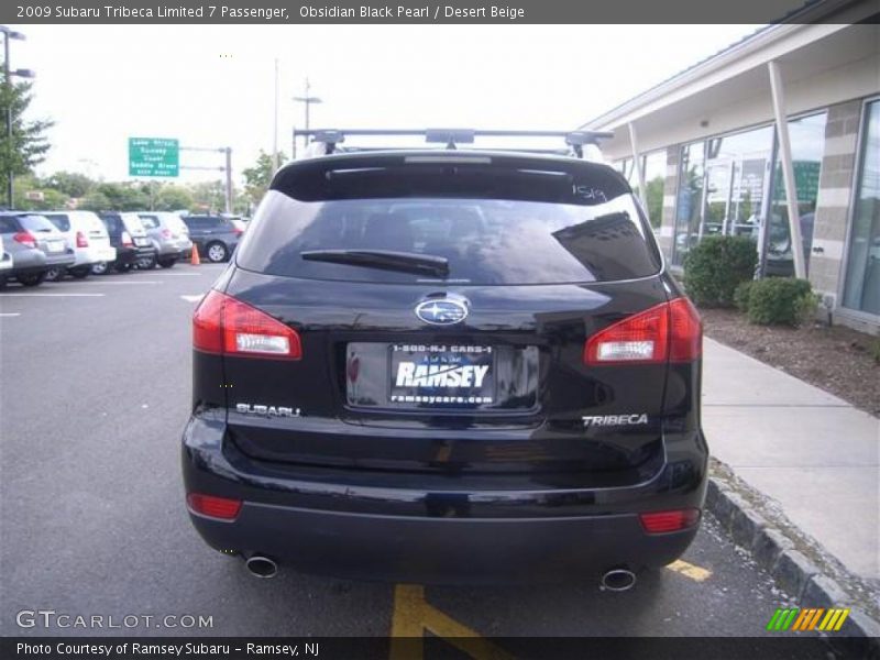 Obsidian Black Pearl / Desert Beige 2009 Subaru Tribeca Limited 7 Passenger