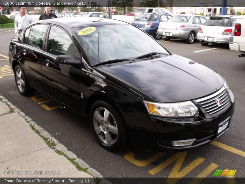 Black Onyx / Gray 2006 Saturn ION 3 Sedan