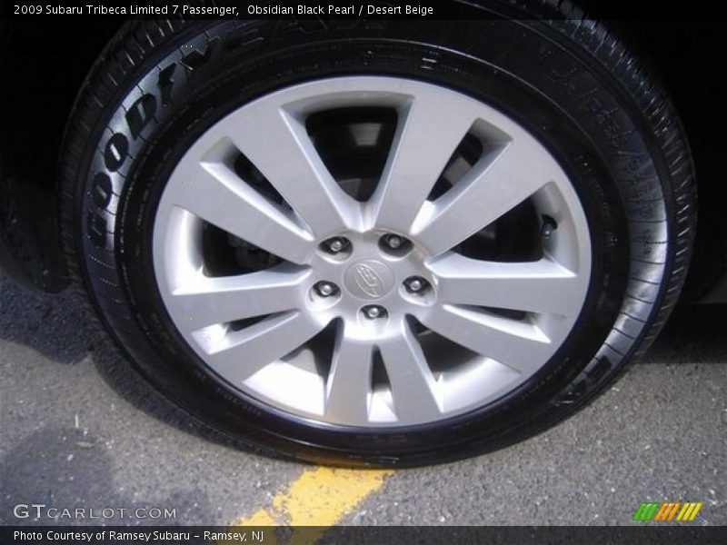 Obsidian Black Pearl / Desert Beige 2009 Subaru Tribeca Limited 7 Passenger