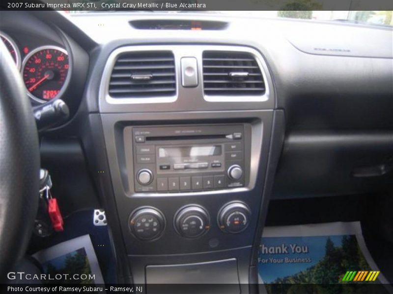 Crystal Gray Metallic / Blue Alcantara 2007 Subaru Impreza WRX STi
