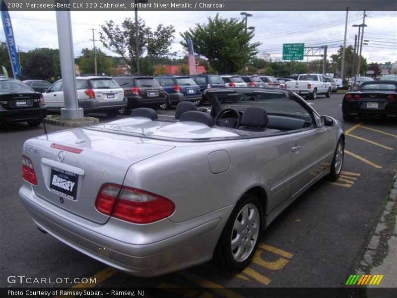 Brilliant Silver Metallic / Charcoal 2002 Mercedes-Benz CLK 320 Cabriolet