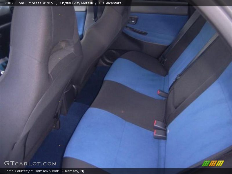 Crystal Gray Metallic / Blue Alcantara 2007 Subaru Impreza WRX STi