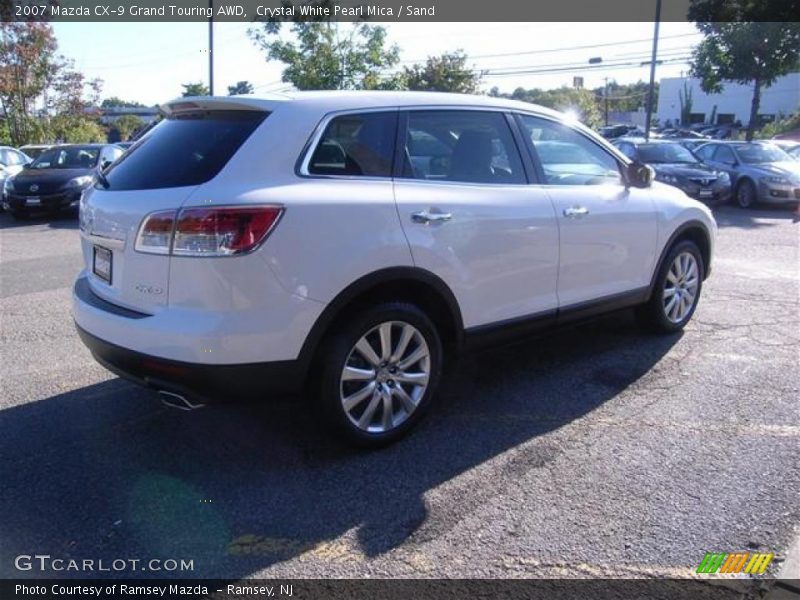 Crystal White Pearl Mica / Sand 2007 Mazda CX-9 Grand Touring AWD