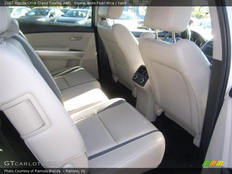 Crystal White Pearl Mica / Sand 2007 Mazda CX-9 Grand Touring AWD
