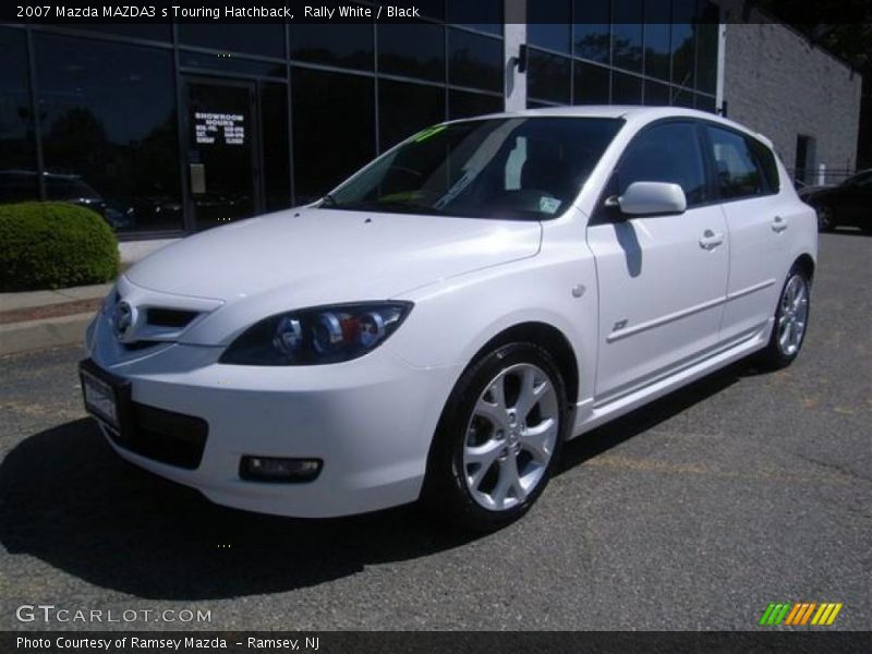 Rally White / Black 2007 Mazda MAZDA3 s Touring Hatchback