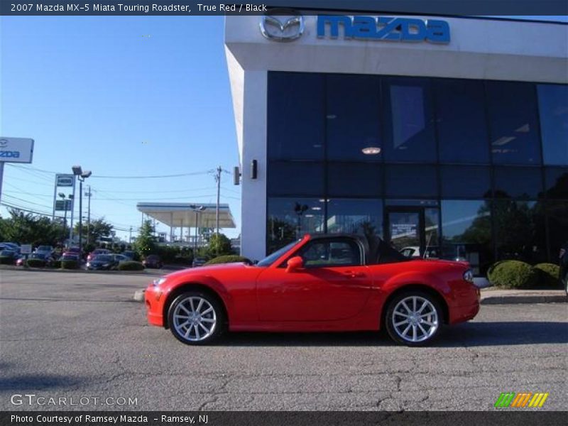 True Red / Black 2007 Mazda MX-5 Miata Touring Roadster