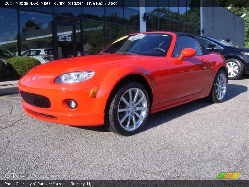 True Red / Black 2007 Mazda MX-5 Miata Touring Roadster