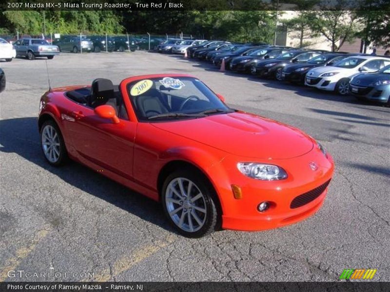 True Red / Black 2007 Mazda MX-5 Miata Touring Roadster