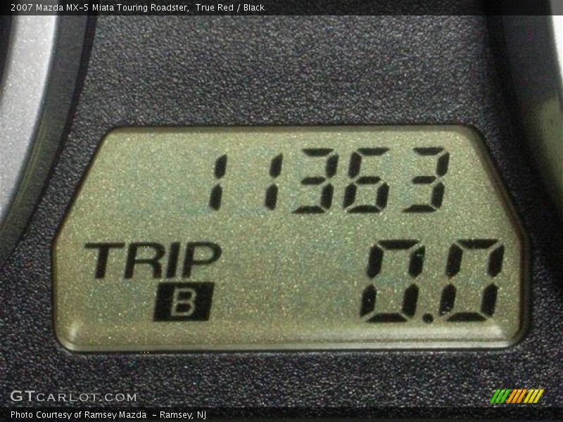 True Red / Black 2007 Mazda MX-5 Miata Touring Roadster
