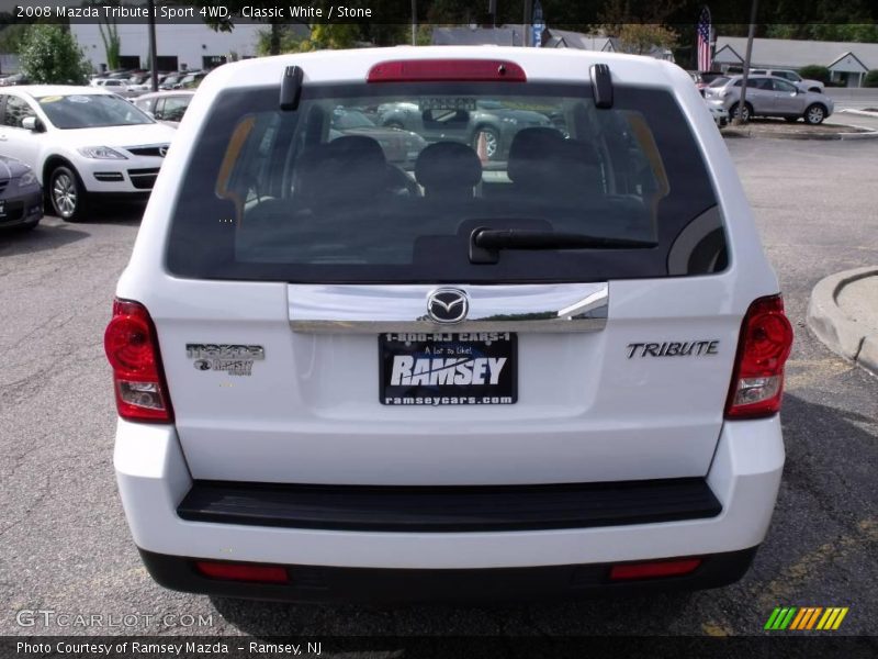 Classic White / Stone 2008 Mazda Tribute i Sport 4WD