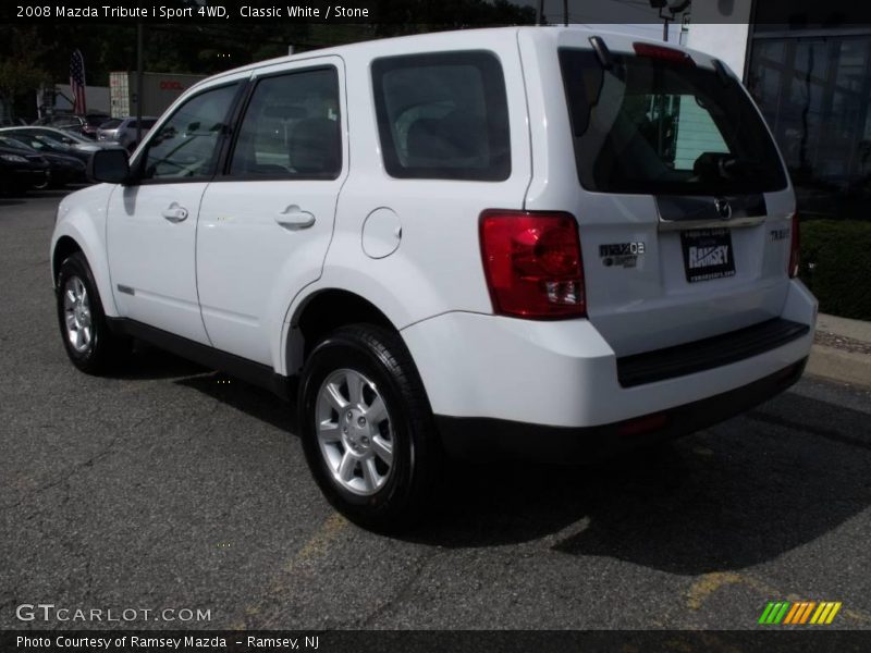 Classic White / Stone 2008 Mazda Tribute i Sport 4WD