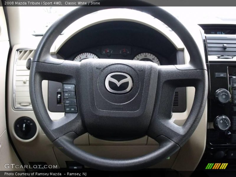Classic White / Stone 2008 Mazda Tribute i Sport 4WD