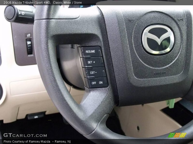 Classic White / Stone 2008 Mazda Tribute i Sport 4WD