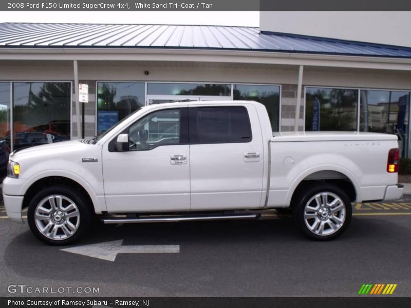 White Sand Tri-Coat / Tan 2008 Ford F150 Limited SuperCrew 4x4