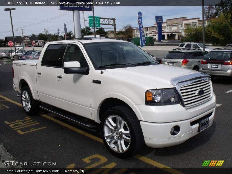White Sand Tri-Coat / Tan 2008 Ford F150 Limited SuperCrew 4x4