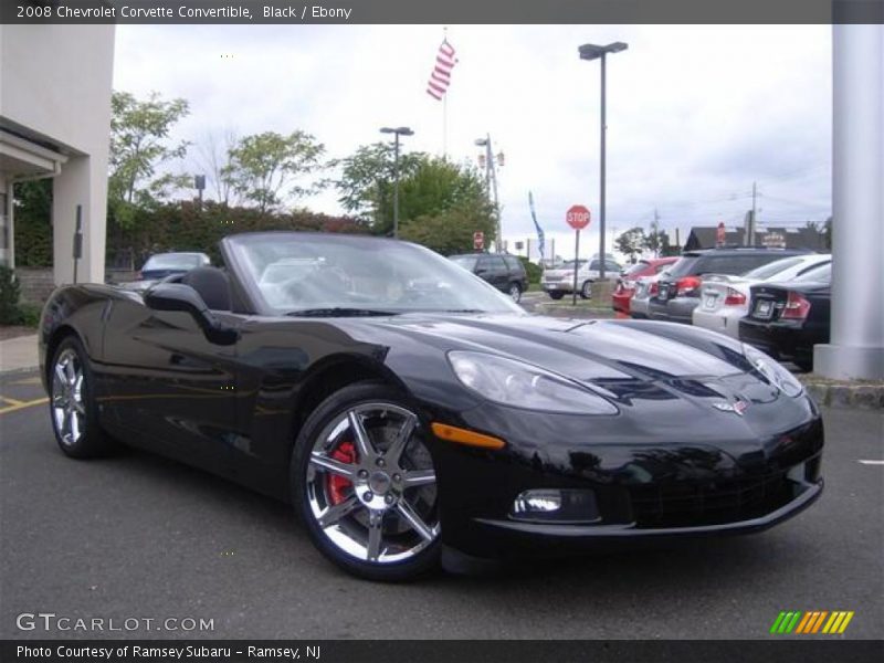 Black / Ebony 2008 Chevrolet Corvette Convertible