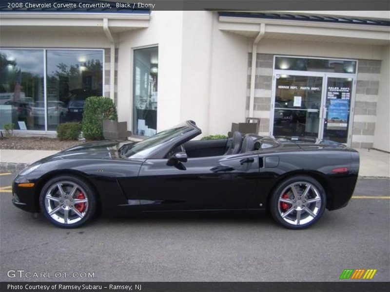 Black / Ebony 2008 Chevrolet Corvette Convertible