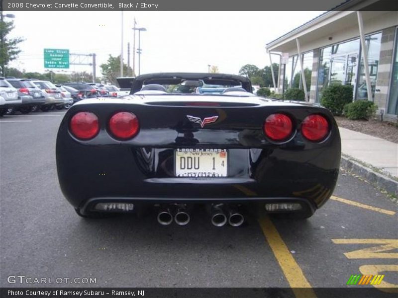 Black / Ebony 2008 Chevrolet Corvette Convertible