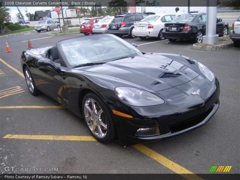Black / Ebony 2008 Chevrolet Corvette Convertible