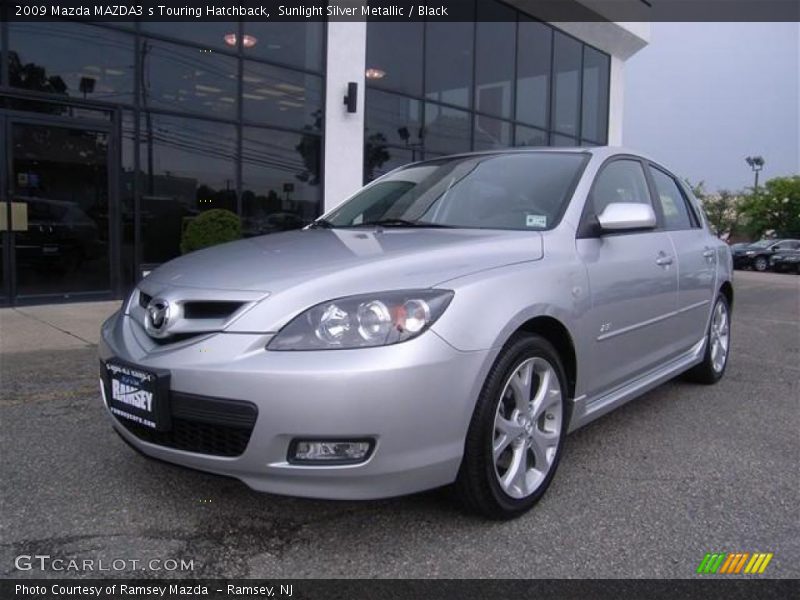 Sunlight Silver Metallic / Black 2009 Mazda MAZDA3 s Touring Hatchback