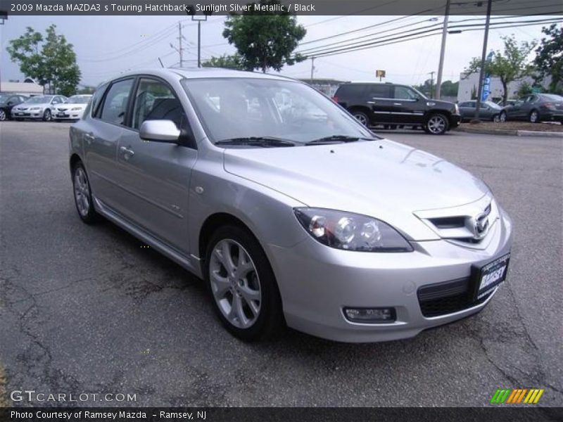 Sunlight Silver Metallic / Black 2009 Mazda MAZDA3 s Touring Hatchback